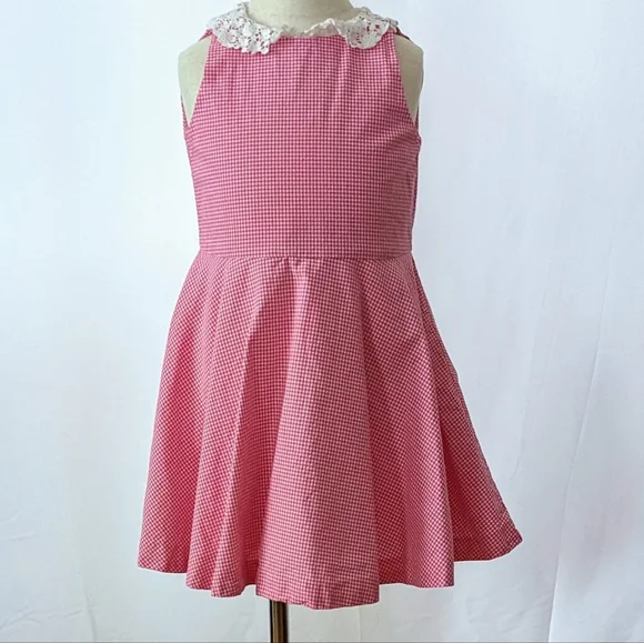 strapless open back dress Faubert Mini Dress | Red Gingham | Womens main image 0